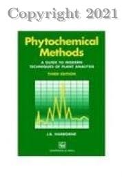 Phytochemical Methods: A Guide to Modern Techniques of Plant Analysis