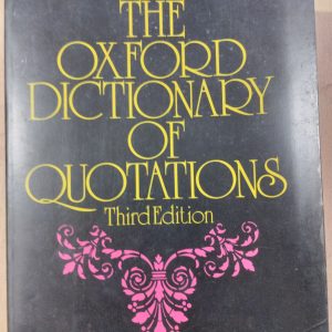 The Oxford Dictionary of Quotations